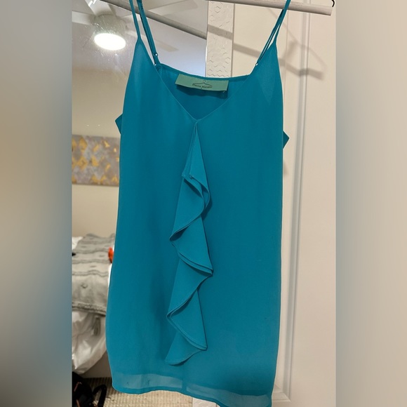 Blue Ruffle Tank - Size S - Picture 4 of 4